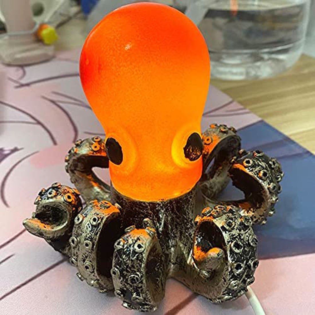 Octopus Lamp Resin Ornaments Home Decoration Crafts