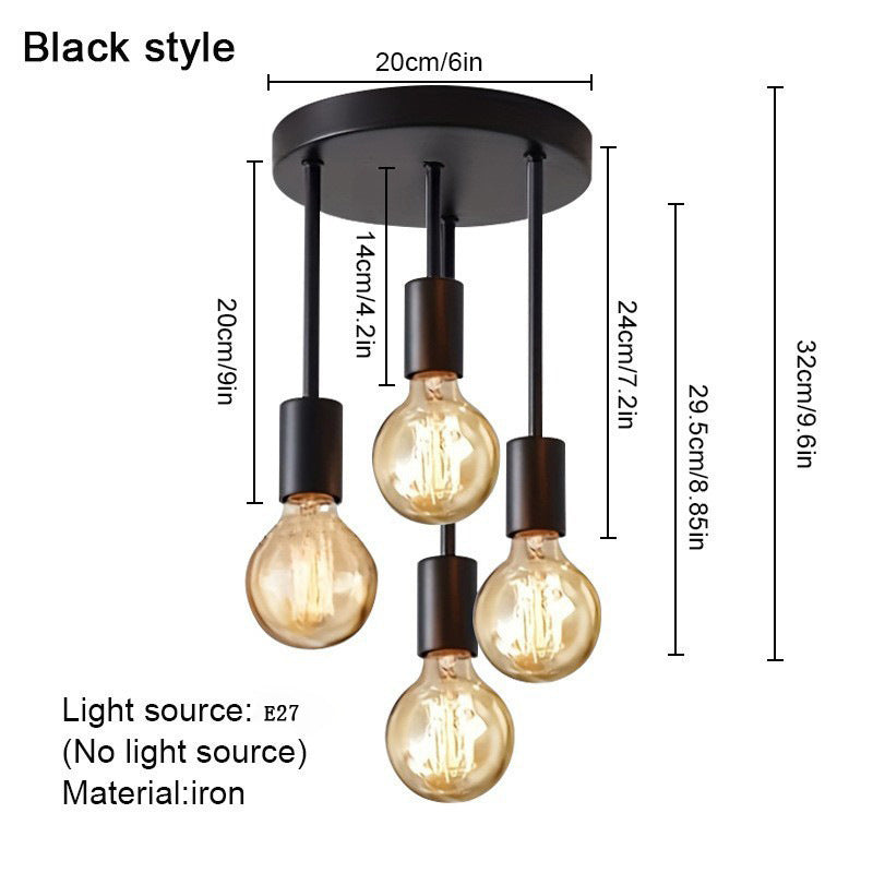 Simple Ceiling Three-end Ceiling Lamp