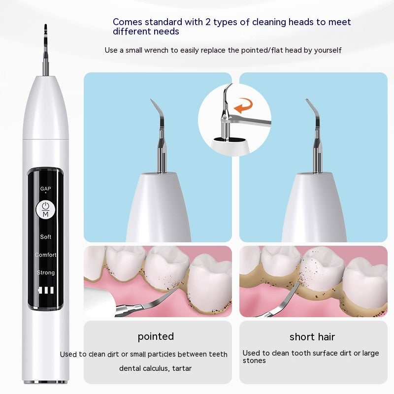 Visual Household Frequency Tracking Ultrasonic Dental Cleaner