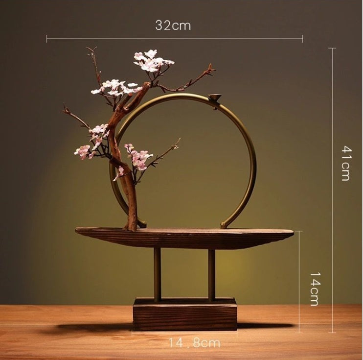 Waterfall Backflow Incense Burner Ladies Incense Stick Holder Buddha Home Decoration Elk Ceramic Censer With 20 Incense Cones