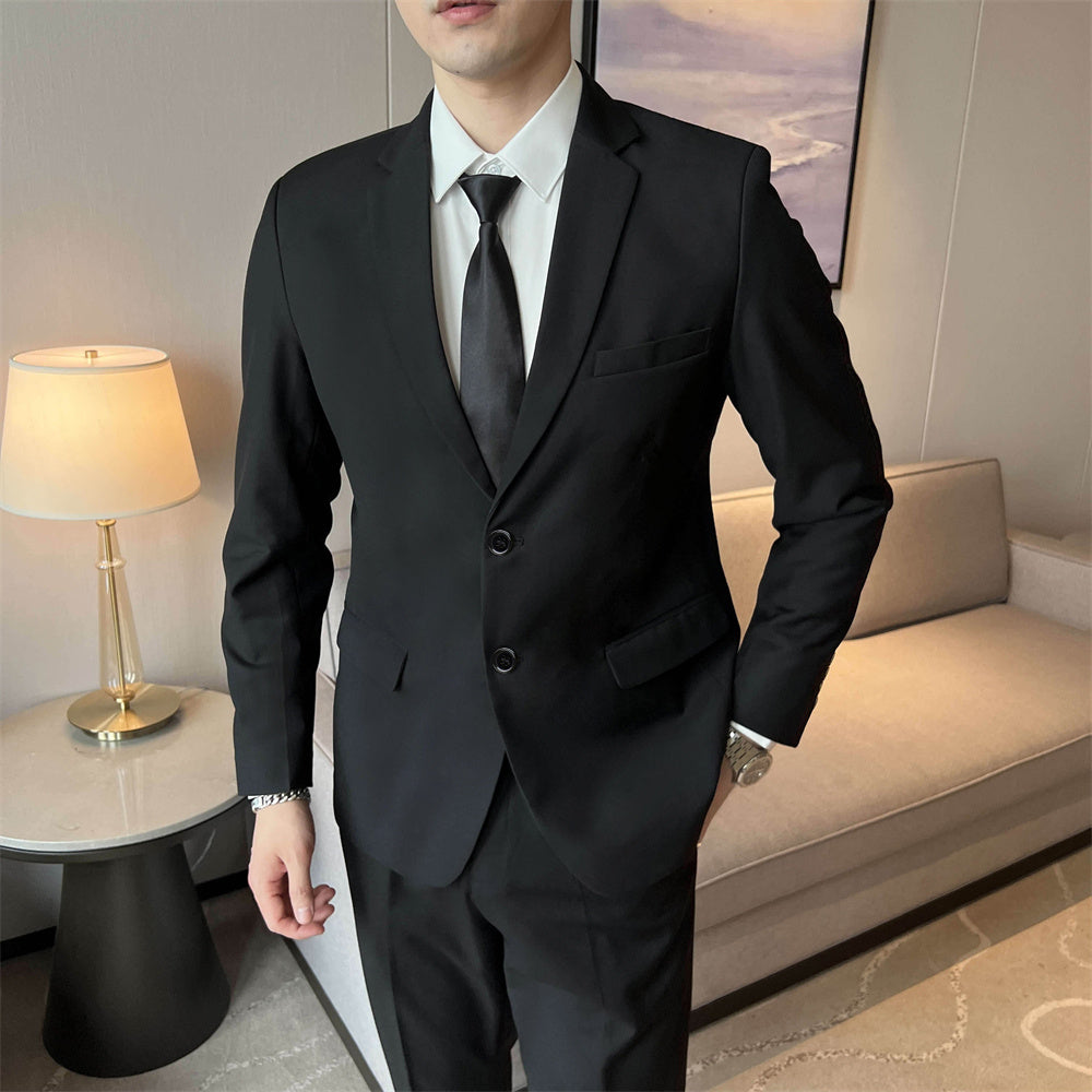 Men's Jacket Slim Fit Suit Casual Korean Youth Plus Size Best Man Suit Only