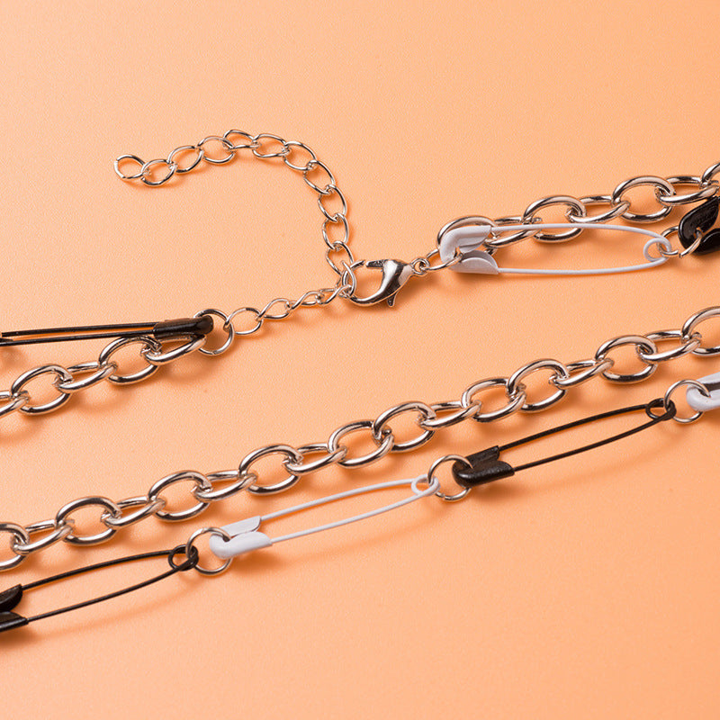 Simple And Simple Double-layer Metal Chain Necklace