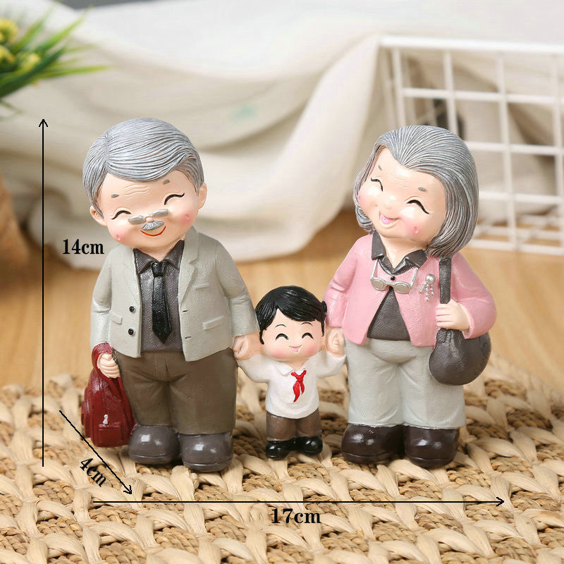 Creative Old Man Lady Home Decoration Ornaments