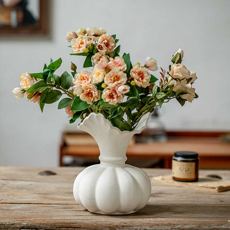 Home Decoration Plain Burning Craft Ceramic Vase