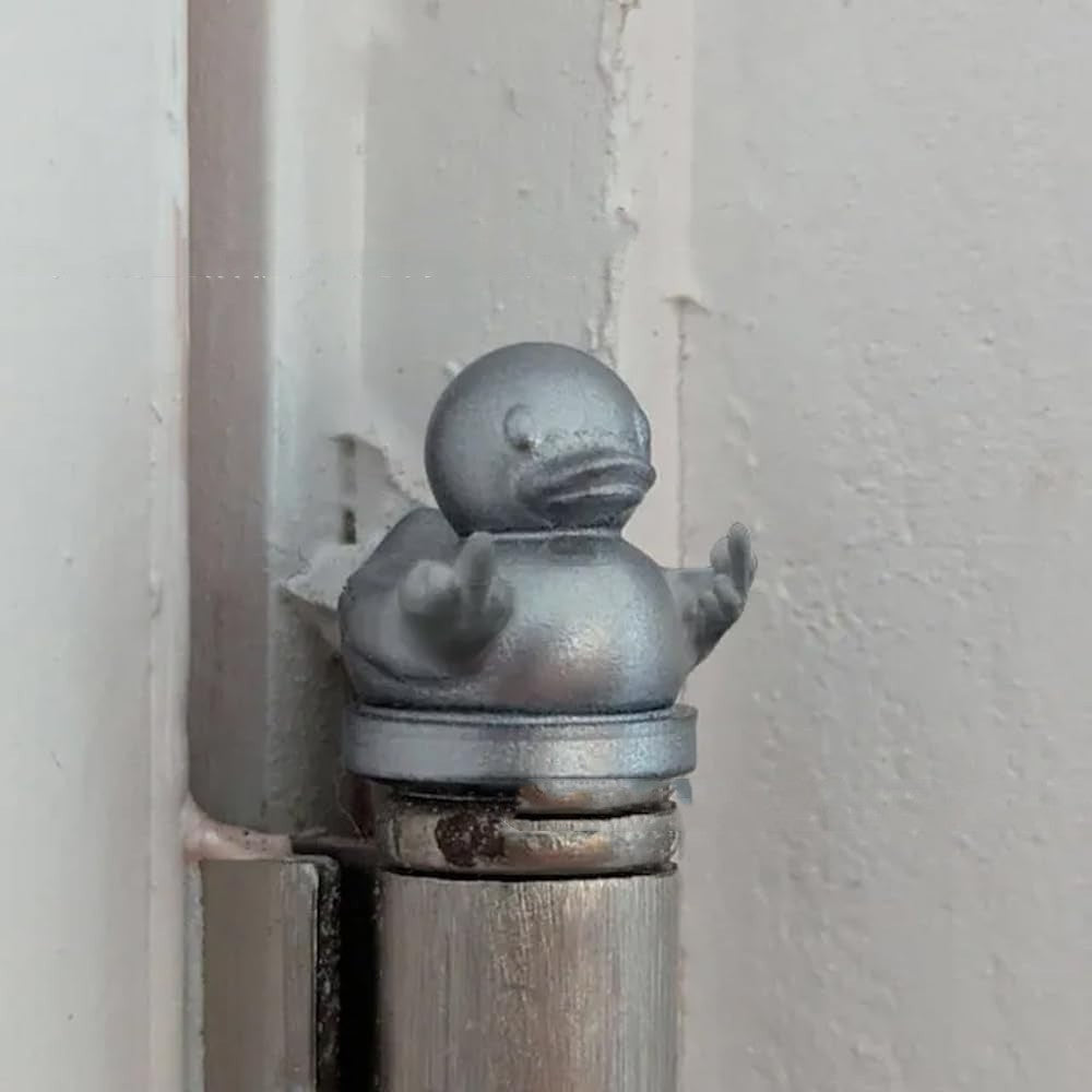 Middle Finger Duck Hinge Head Home Decoration