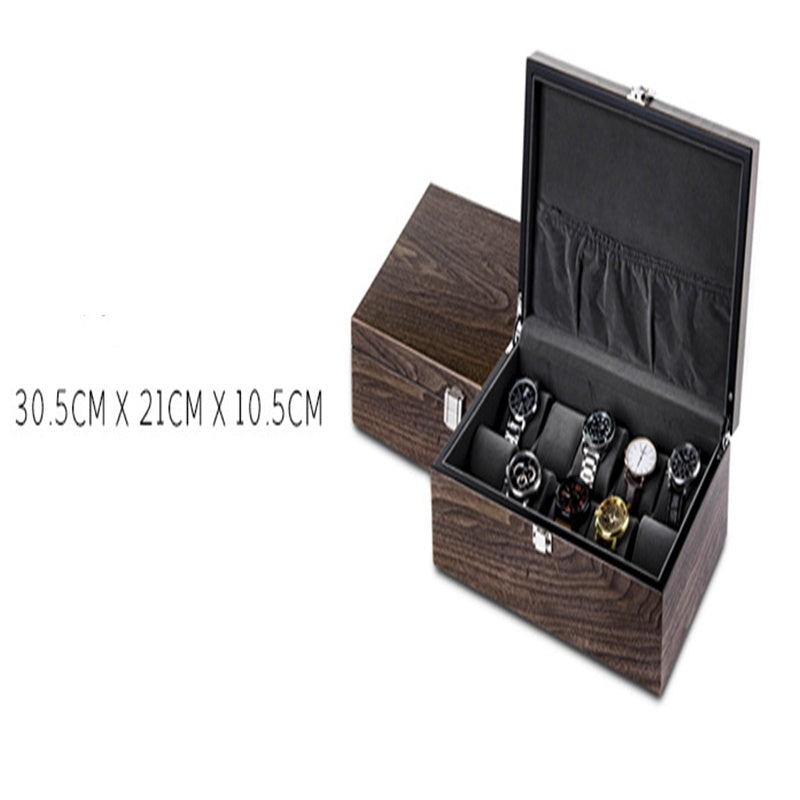 Walnut Watch Storage Organizer Box Simple Household