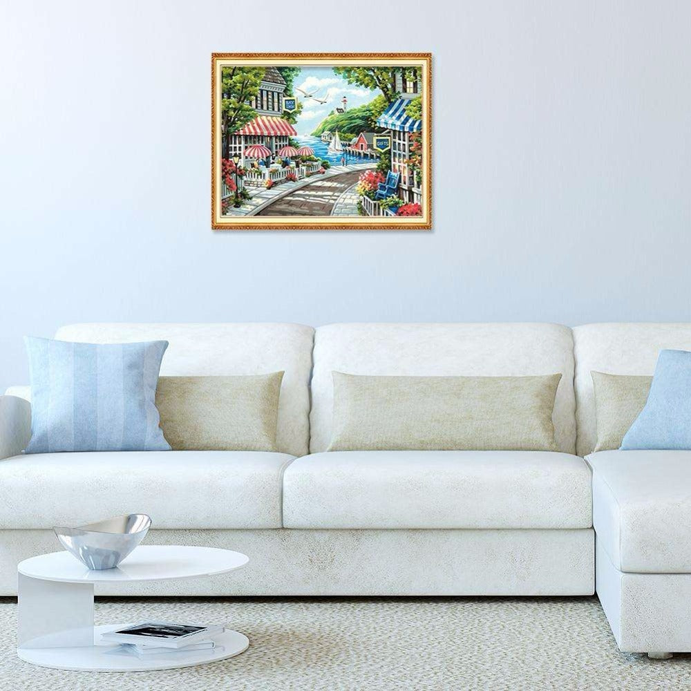 New DIY Landscape Diamond Painting Beautiful Seaside