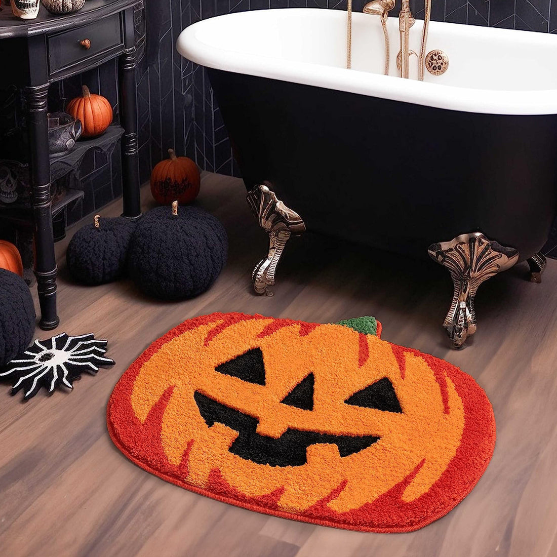 Funny Pumpkin Decoration Entrance Mat Home Bathroom