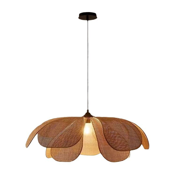 Creative Handmade Rattan Japanese Petal Lamp