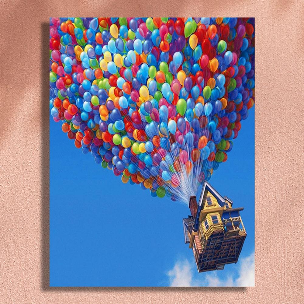 Digital Oil Painting DIY Hot Air Balloon