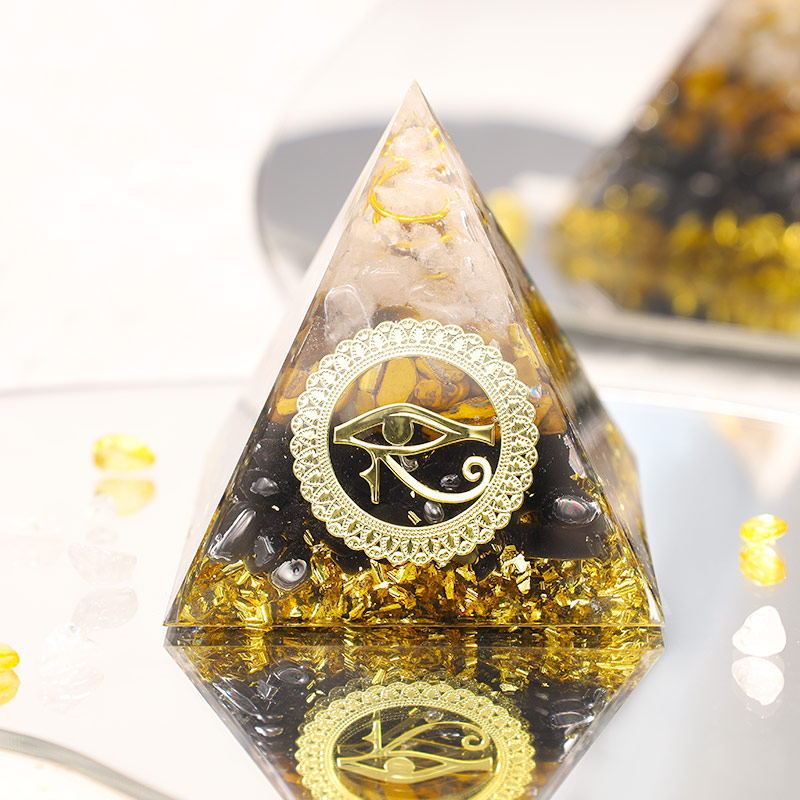 Pyramid Crystal Gravel Epoxy Resin Home Decoration