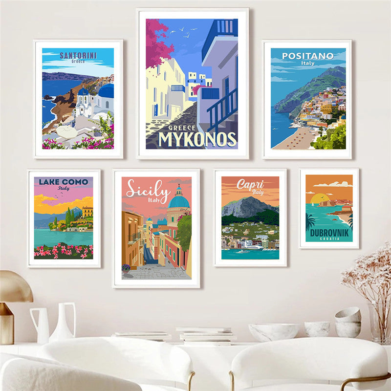 Greek Wall Art Home Room Decoration Picture