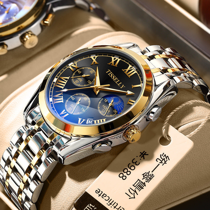 Men's Simplicity Fashion Waterproof Luminous Quartz Watch