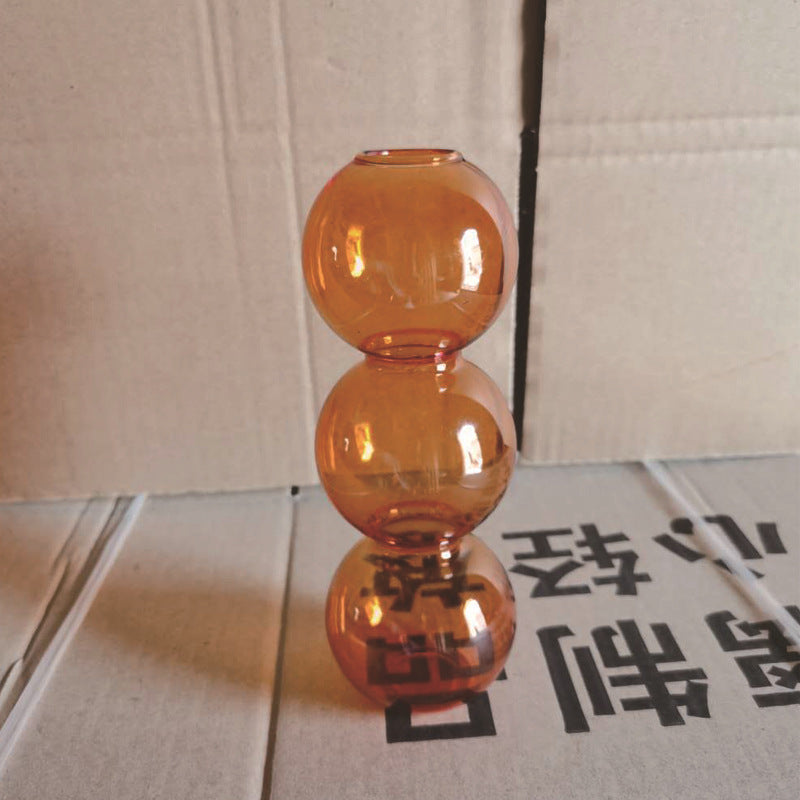 Hydroponic Spherical Bubble Glass Vase Home Decoration