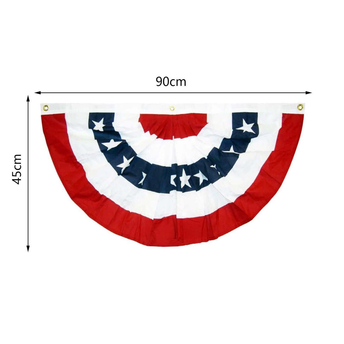 American Independence Day Decorations Pleated Semicircle Flag Outdoor