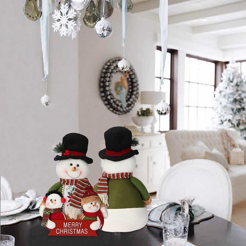 Christmas Decoration Supplies Home Decoration Christmas Gift Santa Claus Snowman Ornaments