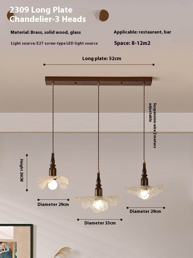 Retro Glass Balcony Aisle Restaurant Small Pendant Lamp