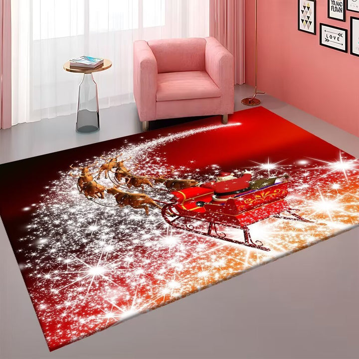 Crystal Velvet Carpet Floor Mat Christmas Living Room Carpet