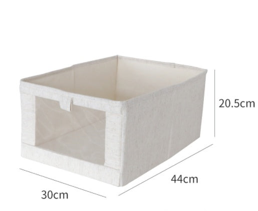 Cotton And Linen Fabric Storage Box