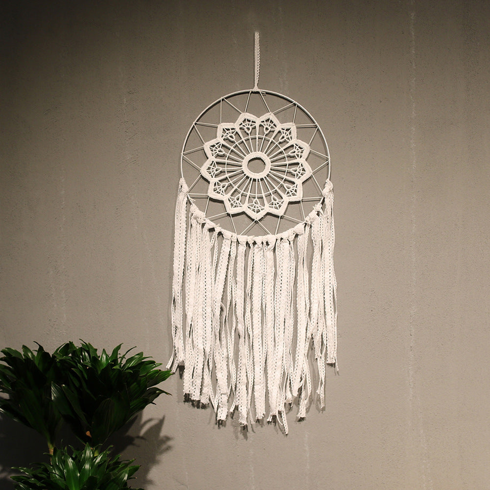 White Dream Catcher Home Pendant Background Decoration