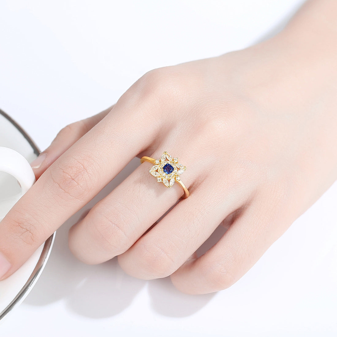 New Product S925 Silver Ring Female Korean Version Exquisite Retro