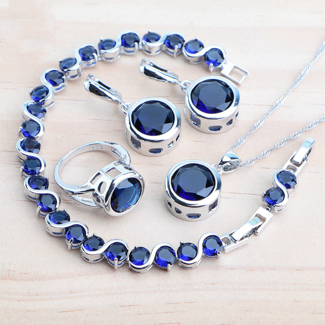 Women's Sterling Silver Jewelry Set