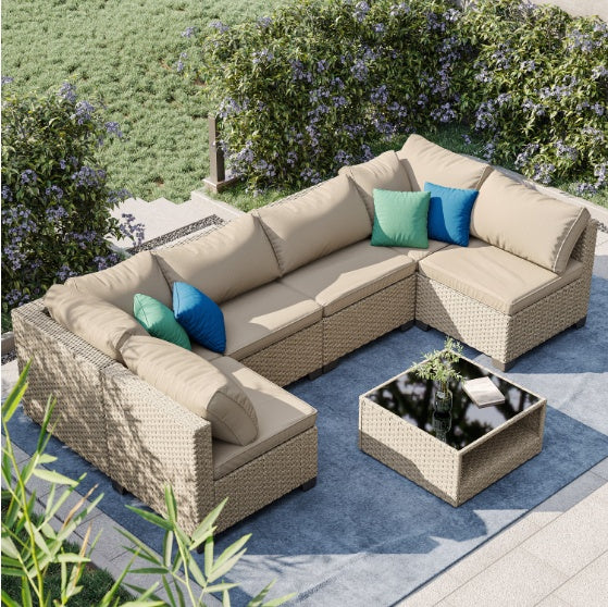 7-piece Patio Sofa Furniture Set