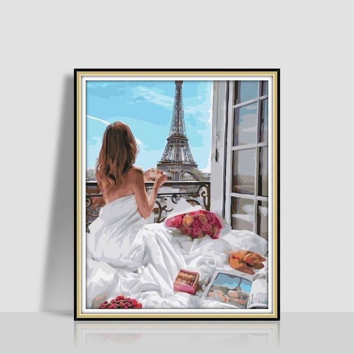 Digital Oil Painting Romantic Atmosphere Combination Hanging Painting