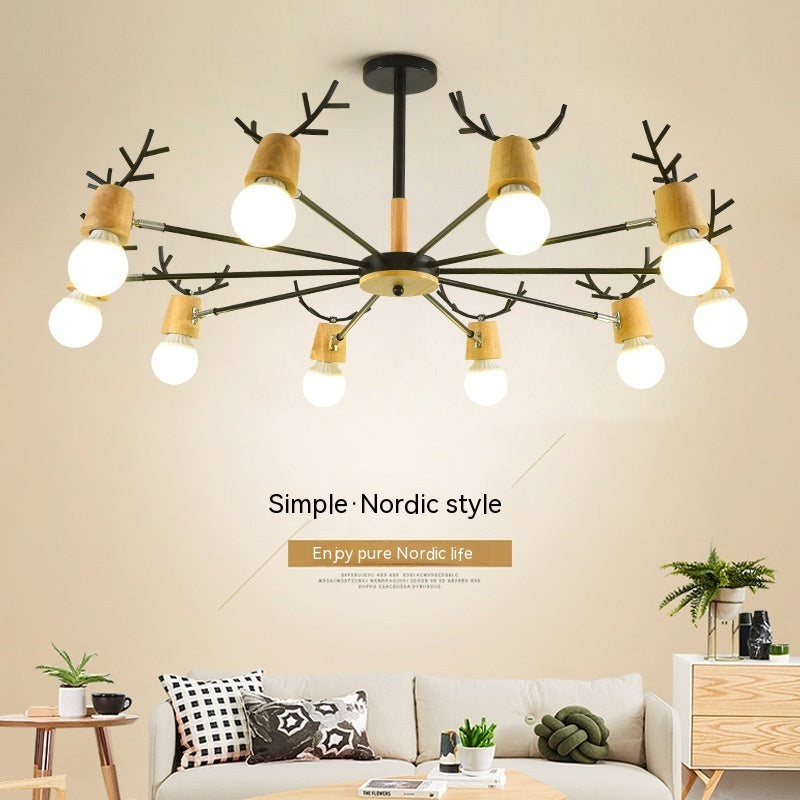 Modern Minimalist Ceiling Lamp Nordic Creative Antler Lamp