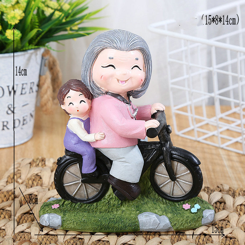 Creative Old Man Lady Home Decoration Ornaments