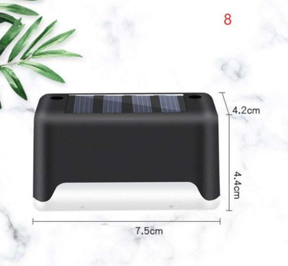 New Upgrade Waterproof LED Solar Fence Lamp Solar Deck Lights Solar Step Light Outdoor For Patio Stairs Garden Pathway Step Yard