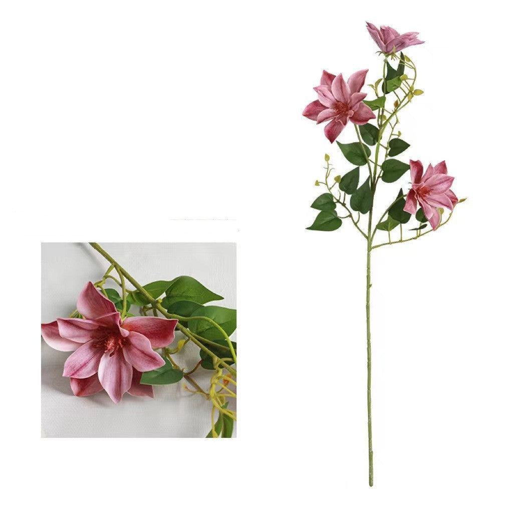 Home Decoration Simulation Feel Clematis Fake Flower