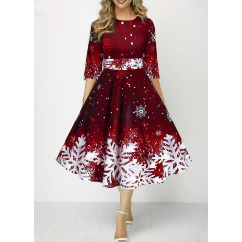 Beauty Clothing Personalized Snowflake Digital Printing Temperament