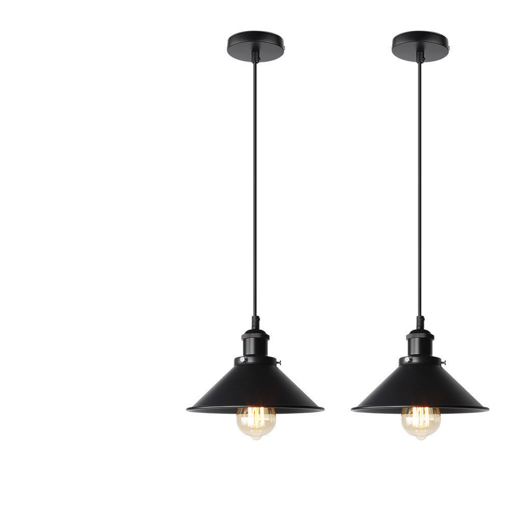 American Style Antique Iron Pot Cover Industrial Style Restaurant Chandelier