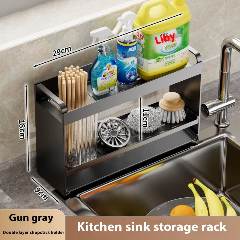 Kitchen Shelf Countertop Sink Storage Rack