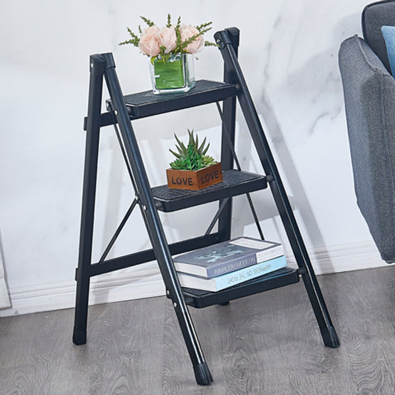 3 Step Ladder 3 Tier Safe Durable Metal Plastic Collapsible Widely Used Step Ladder 3 Step Folding for Book Vase Display 3 Tier (Color Is Customizable)