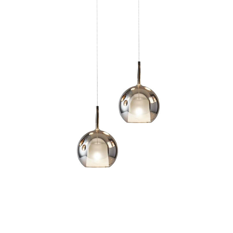 Nordic Restaurant Glass Chandelier Simple