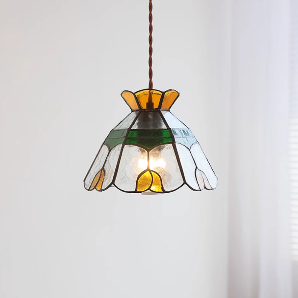 Color Handmade Glass Chandelier Bedside Lamp